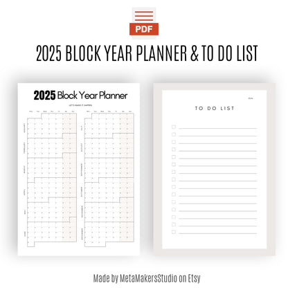 2025 Digital Planner PDF - Complete Daily, Weekly, and Monthly Organizer